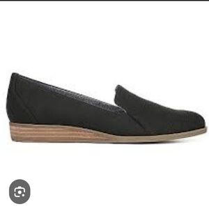 Dr. Scholls Dawned Low Wedge Loafers. Charcol Gray Black. Size 8